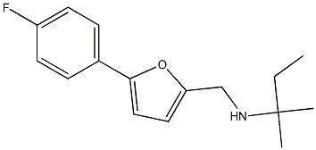 {[5-(4-fluorophenyl)furan-2-yl]methyl}(2-methylbutan-2-yl)amine Struktur