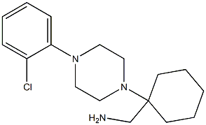 {1-[4-(2-chlorophenyl)piperazin-1-yl]cyclohexyl}methanamine Struktur