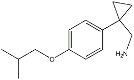 {1-[4-(2-methylpropoxy)phenyl]cyclopropyl}methanamine Struktur