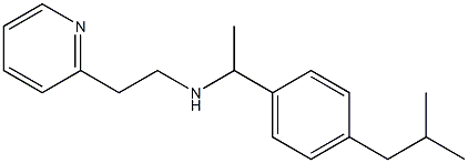 {1-[4-(2-methylpropyl)phenyl]ethyl}[2-(pyridin-2-yl)ethyl]amine Struktur