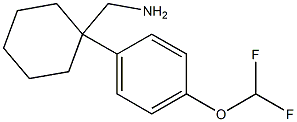 {1-[4-(difluoromethoxy)phenyl]cyclohexyl}methanamine Struktur