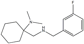 1-({[(3-fluorophenyl)methyl]amino}methyl)-N,N-dimethylcyclohexan-1-amine Struktur