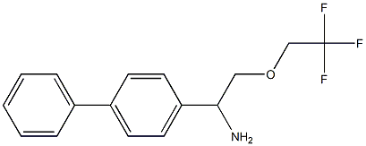 1-(1,1'-biphenyl-4-yl)-2-(2,2,2-trifluoroethoxy)ethanamine Struktur