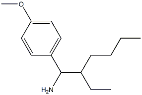 1-(1-amino-2-ethylhexyl)-4-methoxybenzene Struktur