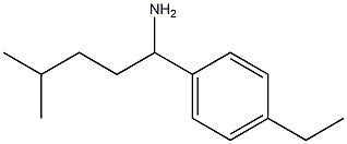 1-(4-ethylphenyl)-4-methylpentan-1-amine Struktur