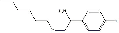 1-(4-fluorophenyl)-2-(hexyloxy)ethan-1-amine Struktur