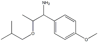 1-(4-methoxyphenyl)-2-(2-methylpropoxy)propan-1-amine Struktur