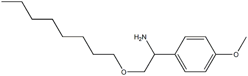 1-(4-methoxyphenyl)-2-(octyloxy)ethan-1-amine Struktur