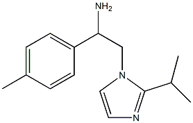 1-(4-methylphenyl)-2-[2-(propan-2-yl)-1H-imidazol-1-yl]ethan-1-amine Struktur