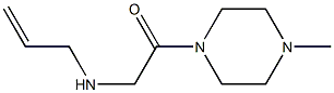 1-(4-methylpiperazin-1-yl)-2-(prop-2-en-1-ylamino)ethan-1-one Struktur