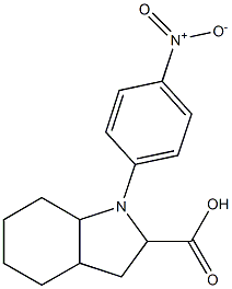 1-(4-nitrophenyl)-octahydro-1H-indole-2-carboxylic acid Struktur