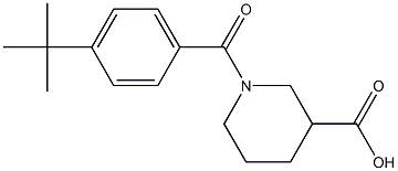 1-(4-tert-butylbenzoyl)piperidine-3-carboxylic acid Struktur