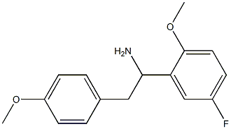 1-(5-fluoro-2-methoxyphenyl)-2-(4-methoxyphenyl)ethan-1-amine Struktur