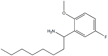 1-(5-fluoro-2-methoxyphenyl)octan-1-amine Struktur