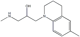 1-(6-methyl-1,2,3,4-tetrahydroquinolin-1-yl)-3-(methylamino)propan-2-ol Struktur