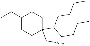 1-(aminomethyl)-N,N-dibutyl-4-ethylcyclohexan-1-amine Struktur