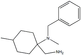 1-(aminomethyl)-N-benzyl-N,4-dimethylcyclohexan-1-amine Struktur