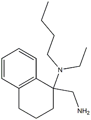 1-(aminomethyl)-N-butyl-N-ethyl-1,2,3,4-tetrahydronaphthalen-1-amine Struktur