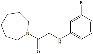 1-(azepan-1-yl)-2-[(3-bromophenyl)amino]ethan-1-one Struktur