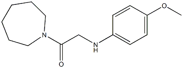 1-(azepan-1-yl)-2-[(4-methoxyphenyl)amino]ethan-1-one Struktur