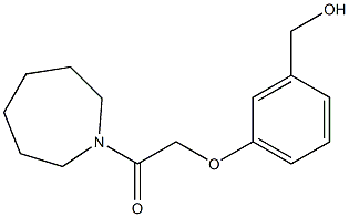 1-(azepan-1-yl)-2-[3-(hydroxymethyl)phenoxy]ethan-1-one Struktur