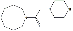 1-(azocan-1-yl)-2-(piperazin-1-yl)ethan-1-one Struktur