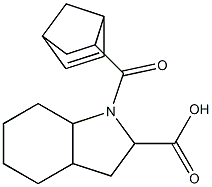 1-(bicyclo[2.2.1]hept-5-en-2-ylcarbonyl)octahydro-1H-indole-2-carboxylic acid Struktur