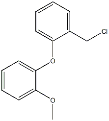 1-(chloromethyl)-2-(2-methoxyphenoxy)benzene Struktur