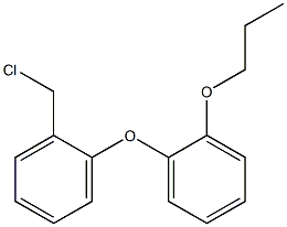 1-(chloromethyl)-2-(2-propoxyphenoxy)benzene Struktur