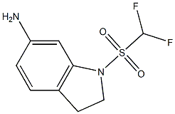 1-(difluoromethane)sulfonyl-2,3-dihydro-1H-indol-6-amine Struktur