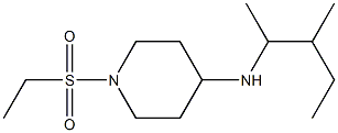 1-(ethanesulfonyl)-N-(3-methylpentan-2-yl)piperidin-4-amine Struktur