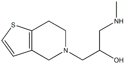 1-(methylamino)-3-{4H,5H,6H,7H-thieno[3,2-c]pyridin-5-yl}propan-2-ol Struktur