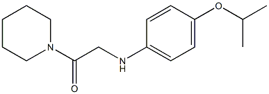 1-(piperidin-1-yl)-2-{[4-(propan-2-yloxy)phenyl]amino}ethan-1-one Struktur