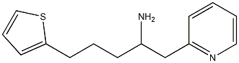 1-(pyridin-2-yl)-5-(thiophen-2-yl)pentan-2-amine Struktur