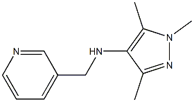 1,3,5-trimethyl-N-(pyridin-3-ylmethyl)-1H-pyrazol-4-amine Struktur