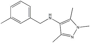 1,3,5-trimethyl-N-[(3-methylphenyl)methyl]-1H-pyrazol-4-amine Struktur