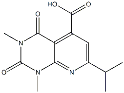 1,3-dimethyl-2,4-dioxo-7-(propan-2-yl)-1H,2H,3H,4H-pyrido[2,3-d]pyrimidine-5-carboxylic acid Struktur