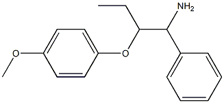 1-[(1-amino-1-phenylbutan-2-yl)oxy]-4-methoxybenzene Struktur