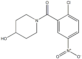 1-[(2-chloro-5-nitrophenyl)carbonyl]piperidin-4-ol Struktur