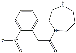 1-[(2-nitrophenyl)acetyl]-1,4-diazepane Struktur