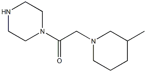 1-[(3-methylpiperidin-1-yl)acetyl]piperazine Struktur