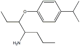 1-[(4-aminoheptan-3-yl)oxy]-4-(propan-2-yl)benzene Struktur