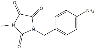 1-[(4-aminophenyl)methyl]-3-methylimidazolidine-2,4,5-trione Struktur