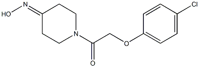 1-[(4-chlorophenoxy)acetyl]piperidin-4-one oxime Struktur