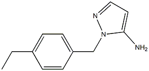 1-[(4-ethylphenyl)methyl]-1H-pyrazol-5-amine Struktur