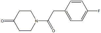 1-[(4-fluorophenyl)acetyl]piperidin-4-one Struktur