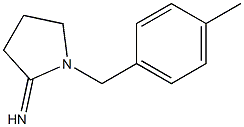 1-[(4-methylphenyl)methyl]pyrrolidin-2-imine Struktur