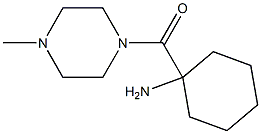 1-[(4-methylpiperazin-1-yl)carbonyl]cyclohexanamine Struktur