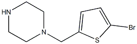 1-[(5-bromothiophen-2-yl)methyl]piperazine Struktur