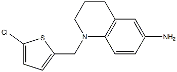 1-[(5-chlorothiophen-2-yl)methyl]-1,2,3,4-tetrahydroquinolin-6-amine Struktur